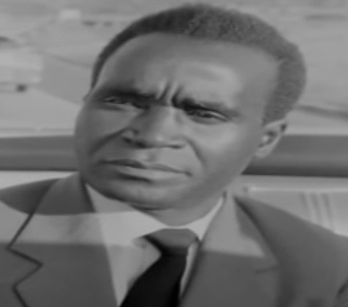 Black-and-white portrait of Kenneth Kaunda